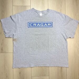 Gildan Cragar Wheels T Shirt Mens 3XL Gray Blue Logo Racing Car Graphic Tee Top!